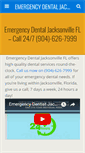 Mobile Screenshot of emergencydentaljacksonvillefl.com
