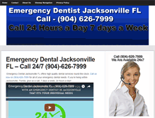 Tablet Screenshot of emergencydentaljacksonvillefl.com